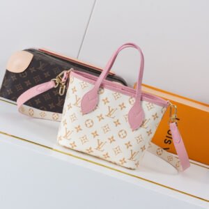 Louis Vuitton Neverfull Inside Out BB Handbag, Monogram Dune Rose
