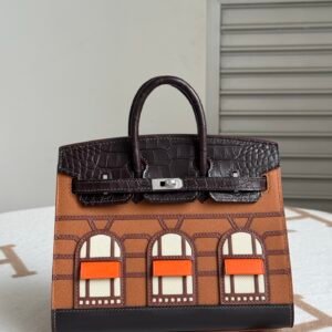 Hermès Birkin 20 Faubourg Gold Limited Edition Silver Hardware