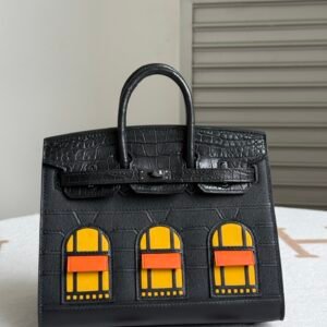 Hermès Birkin 20 Faubourg Noir Limited Edition Silver Hardware