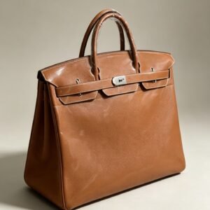Hermès Birkin 40 Natural Barenia Leather Silver Hardware