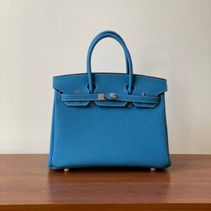 Hermès Birkin 30 Bleu Azteque Togo Gold Hardware