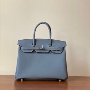 Hermès Birkin 30 Bleu Glacier Togo Gold Hardware
