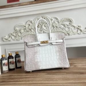 Hermès Birkin 25 Himalaya Matte Alligator Gold Hardware