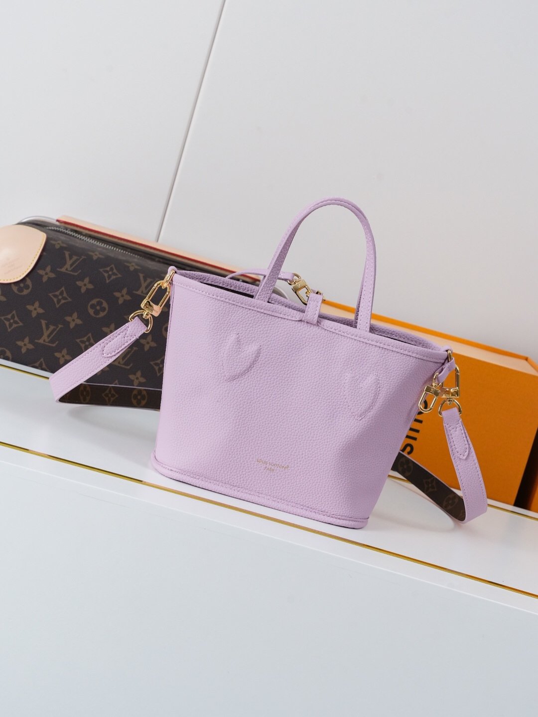 Louis Vuitton Neverfull BB Handbag, Monogram Canvas Lilac - 图片 2
