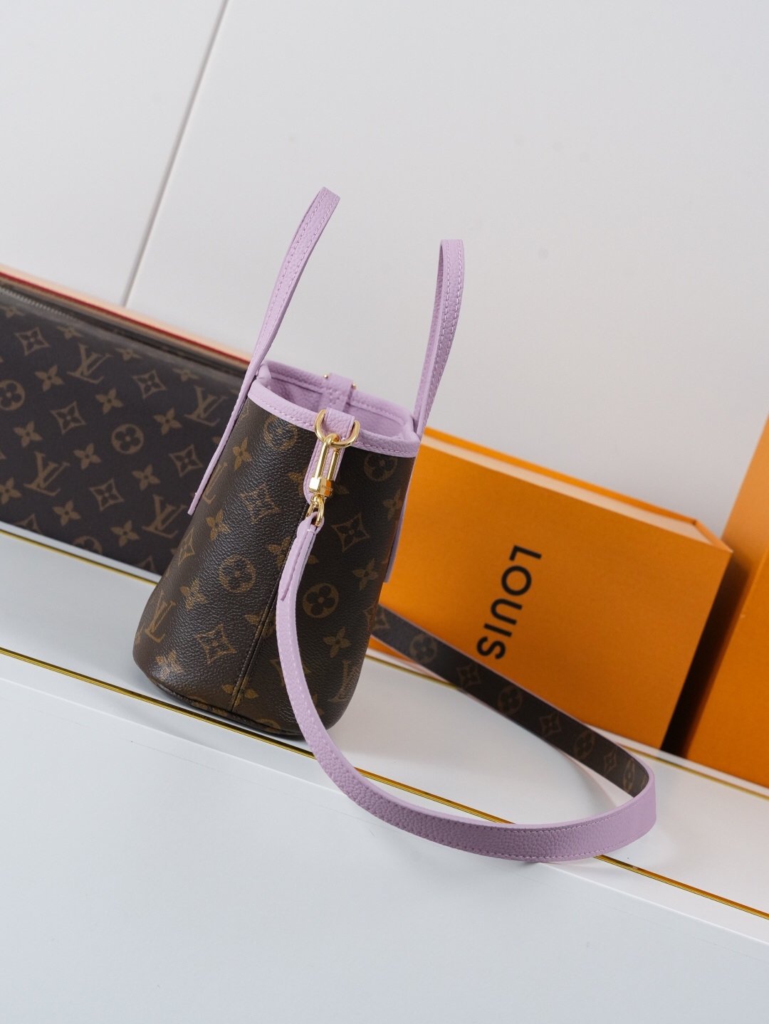 Louis Vuitton Neverfull BB Handbag, Monogram Canvas Lilac - 图片 3